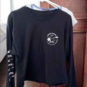 Brandy Melville black long crop top fits all